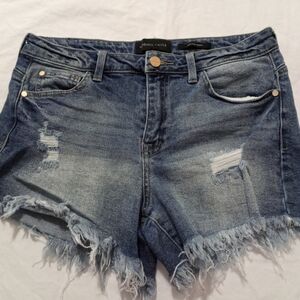 Kendall & Kylie Blue Distressed Jean Shorts